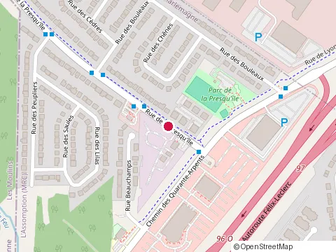 Location of P&B Mécanique Géneral at 555 Chem. de la Presqu Île, Repentigny