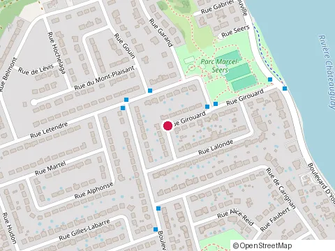 Location of Pacheco Denis at 34 Rue Girouard, Châteauguay