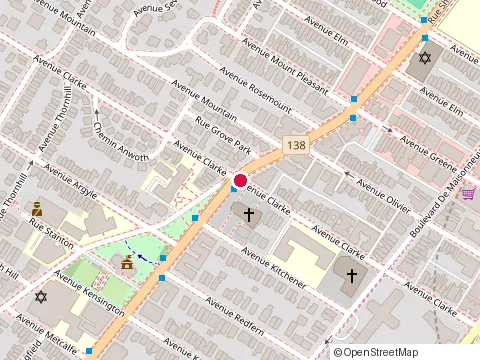 Location of Padgett Services aux Entrepris at 389 avenue Clarke, Westmount