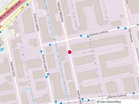 Location of Pakville at 618 avenue Meloche, Dorval