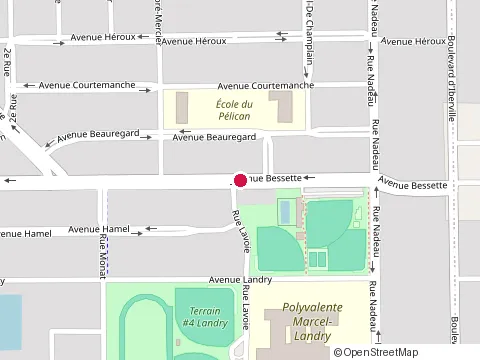 Location of Palestre Iberville at 375 avenue Bessette, Saint-Jean-sur-Richelieu