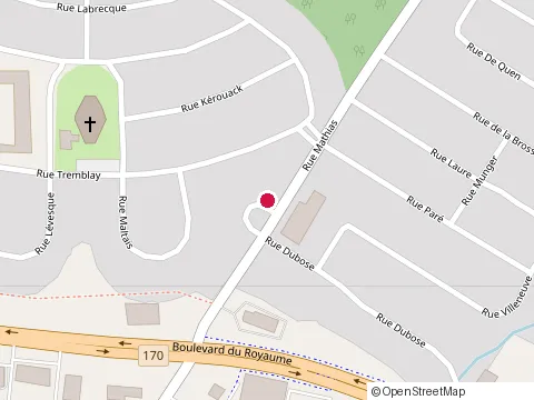 Location of Panicali at 2355 Mathias Rue, Jonquière