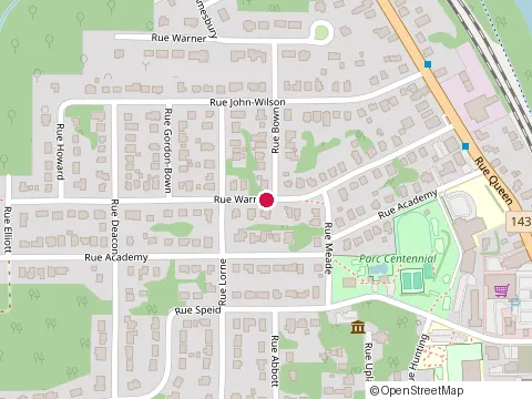Location of Papineau Marie at 35 Rue Warren, Sherbrooke