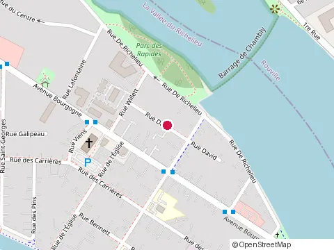 Location of Parapex at 11 Rue David, Chambly