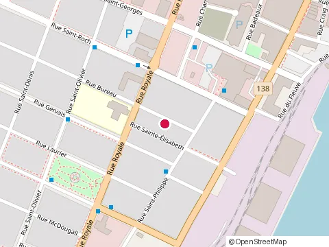 Location of Parc de l'Ile Saint-Quentin at 10 place de la Rosalie, Trois-Rivières