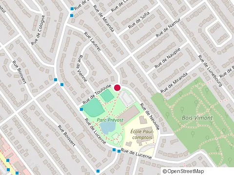 Location of Parc Louis-Durocher at 1700 Rue Thomas-d'Orsonnens, Laval