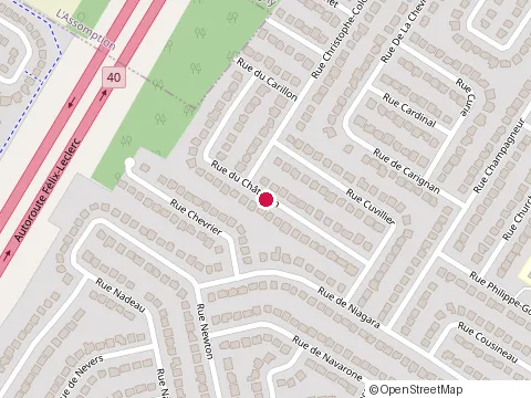 Location of Parenteau Tirage de Joints at 1195 Rue Cuvillier, Repentigny