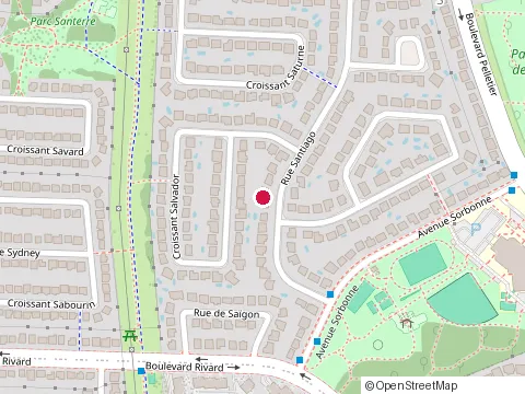 Location of Park Avenue Audi at 9800 Taschereau Blvd, Brossard