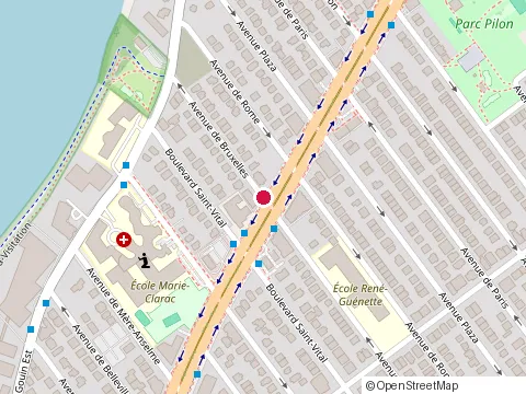Location of Parquets Lépine at 11367 Avenue de Bruxelles, Montréal-Nord