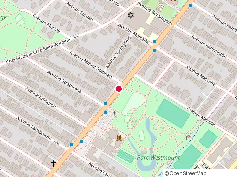 Location of Pas Juste de la Luzerne at 4571 Sherbrooke West, Westmount