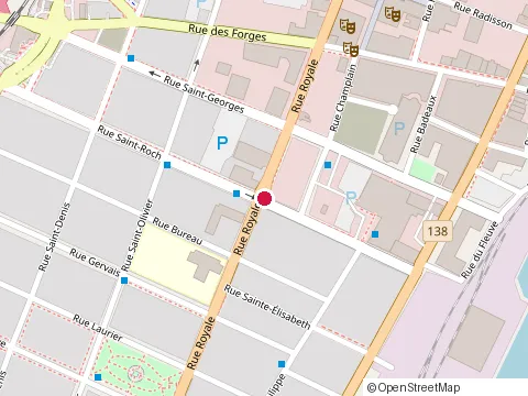 Location of Pas Si Bête-Café et Comportement at 1645 Rue Royale, Trois-Rivières