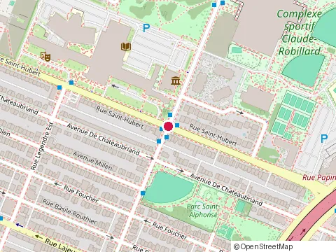 Location of Patate Rouge at 755 boulevard Crémazie E, Montréal