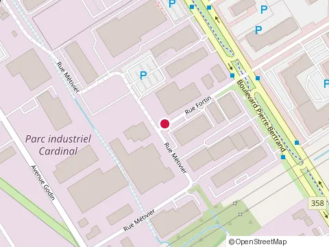 Location of Patios Fibrex at 365 Rue Fortin, Québec