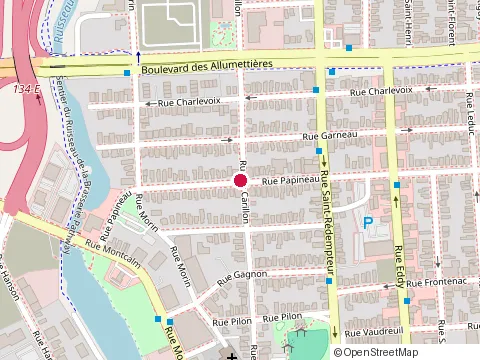 Location of Patra Thai Massages at 42 Rue Papineau, Gatineau