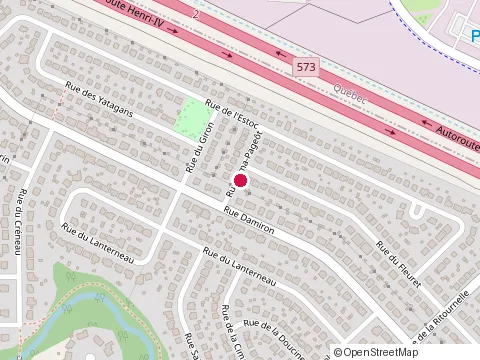 Location of Patrick Therrien Ing at 1972 Rue Damiron, L'Ancienne-Lorette