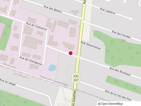 Location of Pavage E Perreault Inc at 84 Rue du Commerce, Saint-Lin-Laurentides