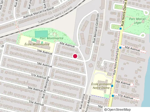 Location of Pavage et Drain Prestige at 1071 59E Av, Montréal