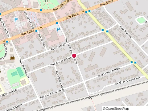 Location of Pavé Morissette at 17 Rue des Écossais, Beauharnois