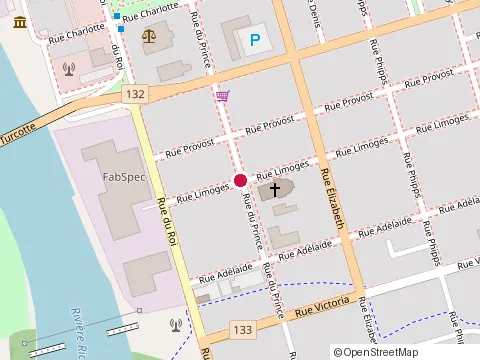 Location of Pavé Net at 45 Rue Limoges, Sorel-Tracy