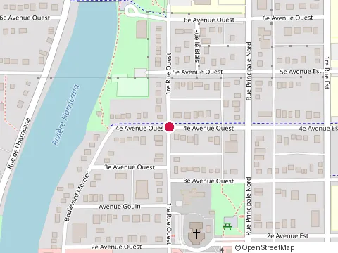 Location of Pavillon les Sources at 686 4E Avenue O, Amos