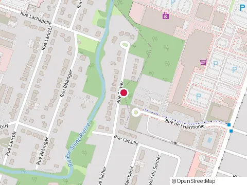 Location of Paxton Excavation at 15 Rue Richer, Saint-Constant