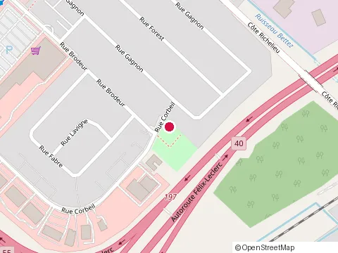 Location of Paysagement Luc Jutras at 6157 Rue Corbeil, Trois-Rivières