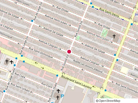 Location of Paysagiste & Deneigement at 8256 avenue Casgrain, Montréal