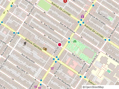 Location of Péché Glacé at 1843 Mont-Royal Ave E, Montréal