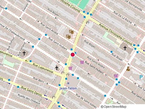 Location of Peep Show at 6999 Rue Saint-Hubert, Montréal