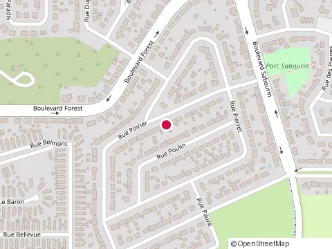Location of Peintres du Nord-Ouest Enrg at 101 Rue Poirier, Val-d'Or
