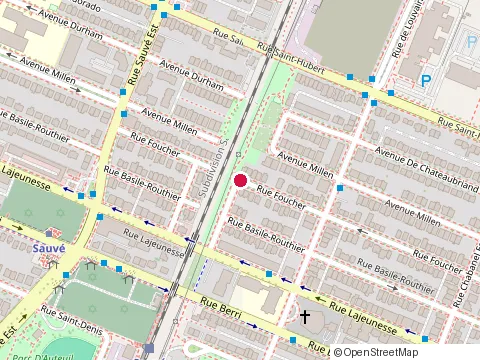 Location of Peints M M de Montreal, les at 9579 Rue Foucher, Montréal