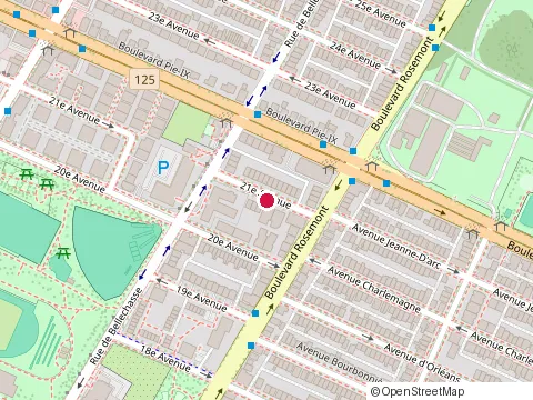 Location of Peinture A & T at 6100 21E Av, Montréal