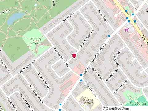 Location of Peinture Belier Geant at 105 Rue de Piemont, Laval