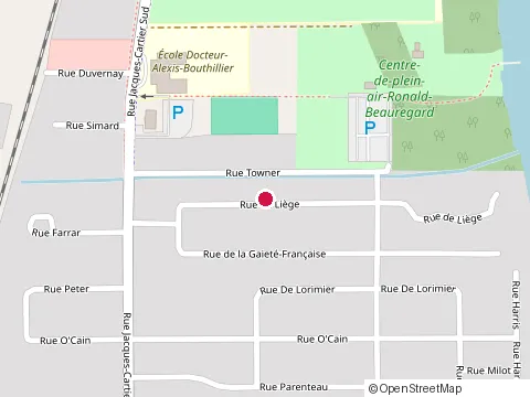 Location of Peinture Jean Noel Constant at 67 Rue de Liege, Saint-Jean-sur-Richelieu