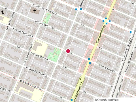Location of Peinture N J Inc at 2565 avenue Lebrun, Montréal