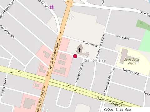 Location of Peinture S l at 84  Rue Scott E, Alma
