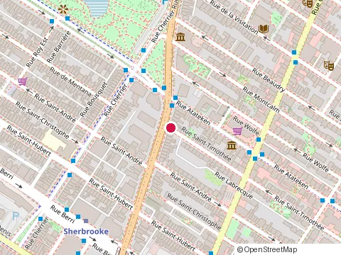 Location of Peinture Sybo at 2000 Rue Saint-Timothee, Montréal