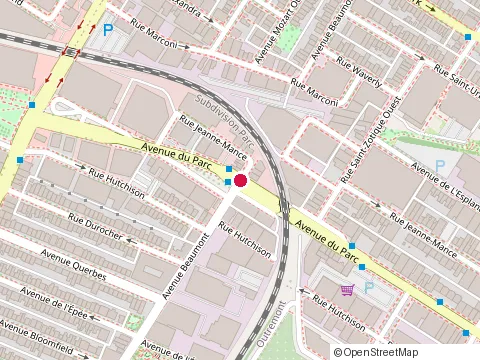 Location of Peintures Chateau at 6833 avenue du Parc, Montréal