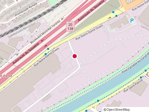 Location of Peintures et Services Pct Inc at 300 Rue de la Berge-du-Canal, Lachine
