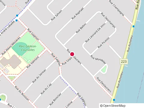 Location of Peintures M M Inc (les) at 104 Rue Deslauriers, Beloeil