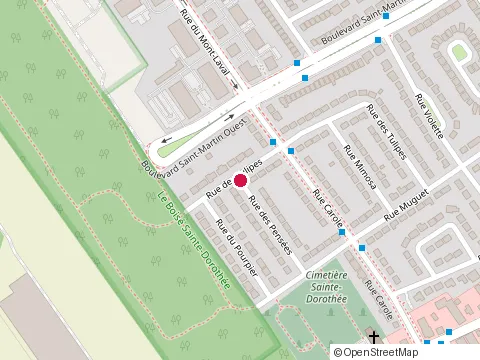 Location of Peintures Steven Potvin Inc at 1042 Rue des Pensees, Laval
