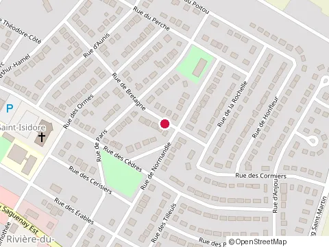 Location of Pelletier Jacques at 27 Rue de Normandie, Chicoutimi