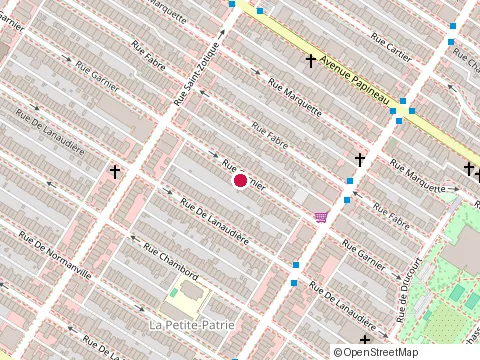 Location of Pépin G Inc at 6520 Rue Garnier, Montréal