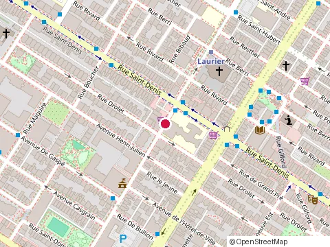 Location of Permis Classe at 400 avenue Laurier O, Montréal