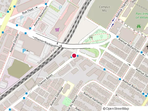 Location of Perspectives Bates - Condos À Vendre Ville Mont-Royal at 75 chemin Bates, Mont-Royal