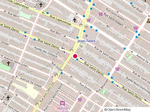 Location of Petit Marché Végé at 7057 Rue Saint-Denis, Montréal