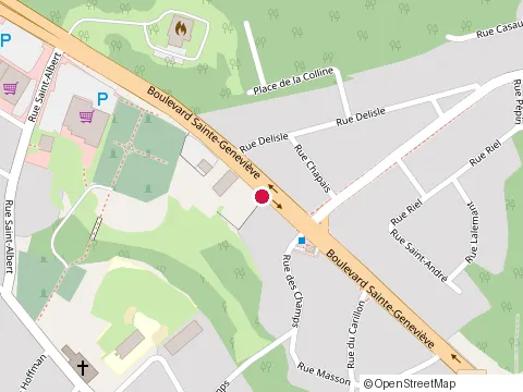 Location of Pfk at 466 boulevard Sainte-Geneviève, Chicoutimi