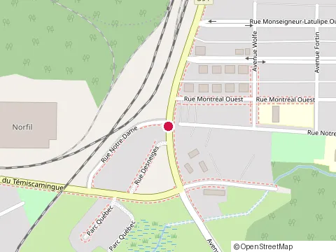 Location of Pfk at 44 Rue de Québec, Rouyn-Noranda