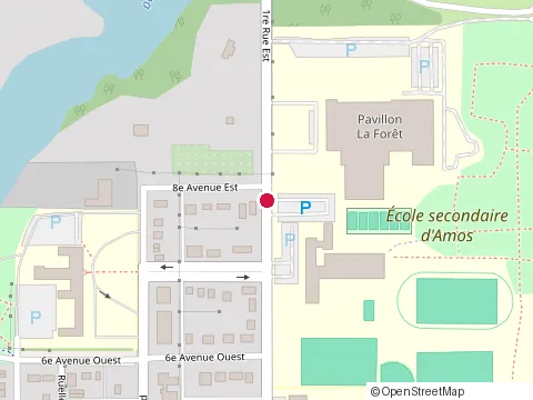 Location of Pfk at 51 Rue Principale S, Amos
