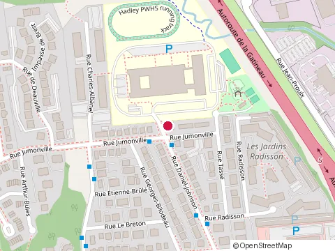 Location of Philemon Wright High School at 80 Boul Daniel Johnson, Gatineau
